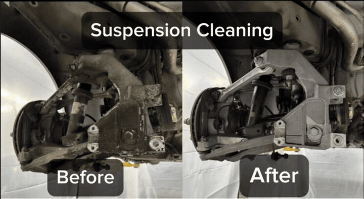 Dry ice blasting automotive animation