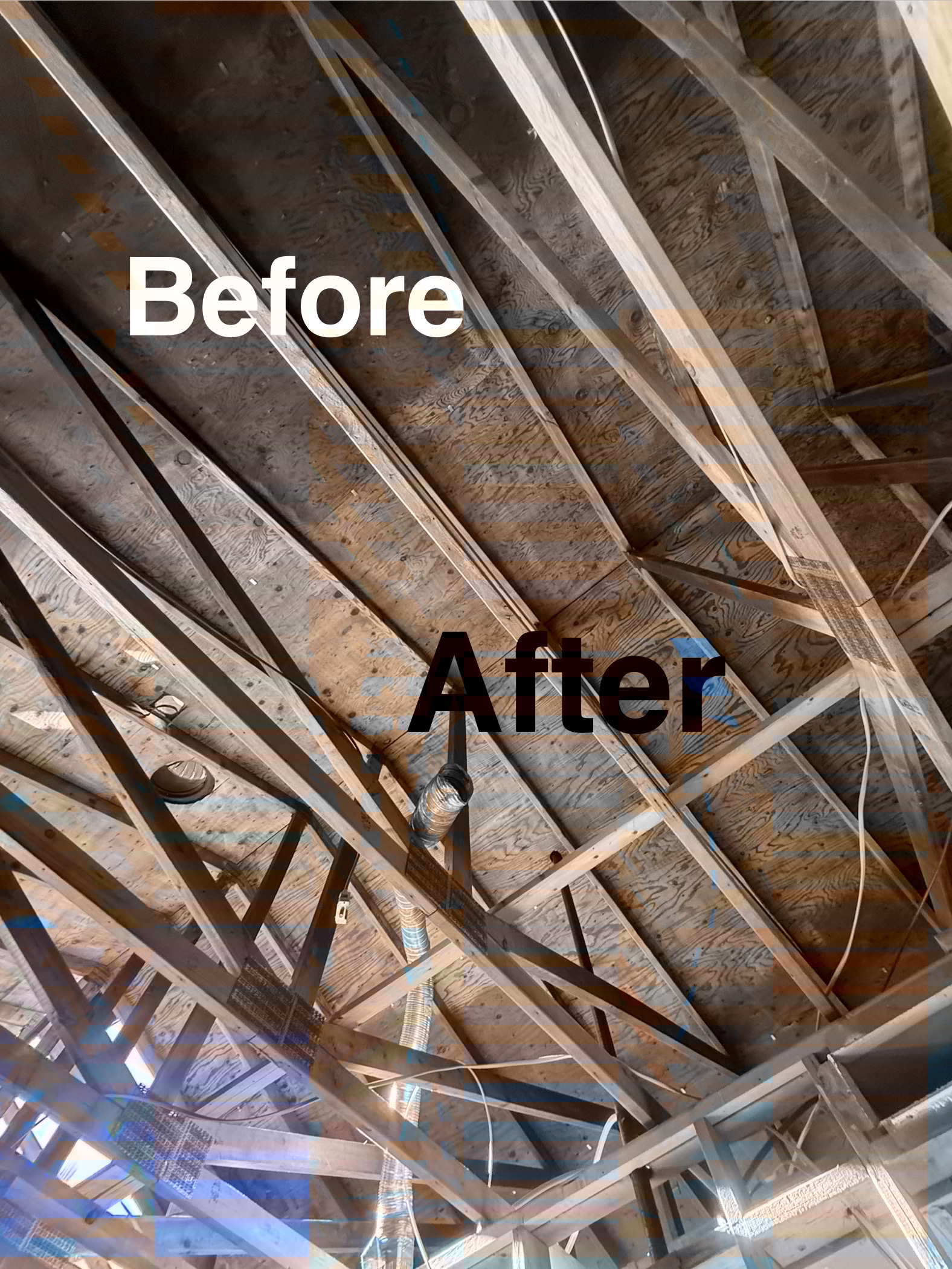 Before and after dry ice blasting fire damage cleanup structural surfaces Phoenix AZ